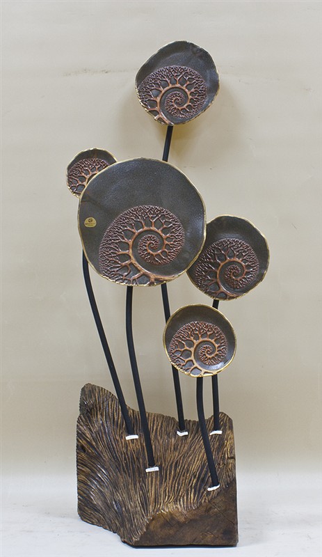 海螺花摆件 深色 高80cm(1)