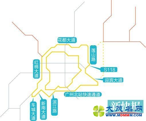 花都主城区将建外环线快速路