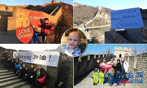 美国患癌小男孩不幸病逝 生前希望在中国出名