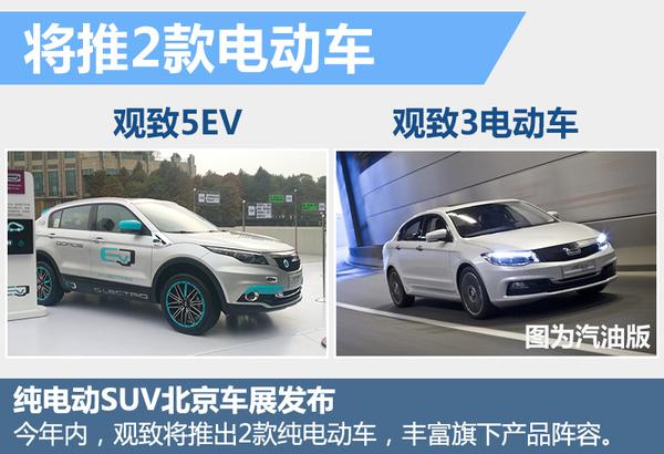 观致年内发布2款新车 将推电动版SUV
