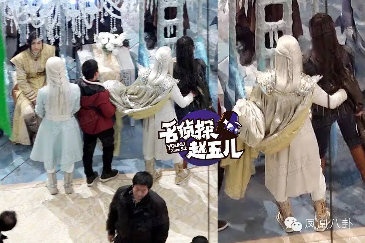 冯绍峰真和宋茜在一起？片场公然搂腰摸大腿(图)