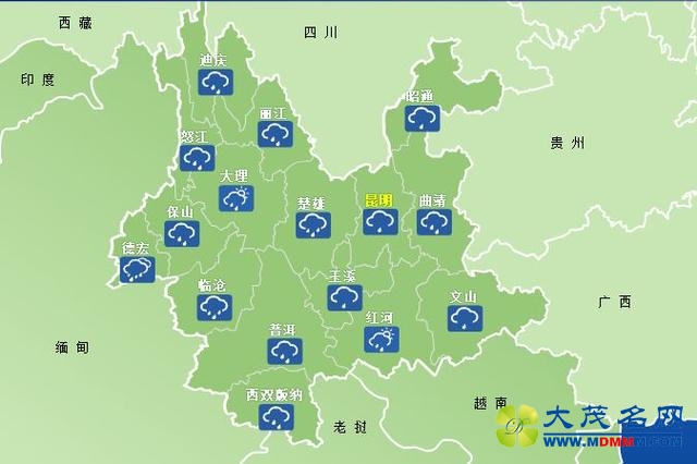 云南下周将遭遇两次强降雨过程