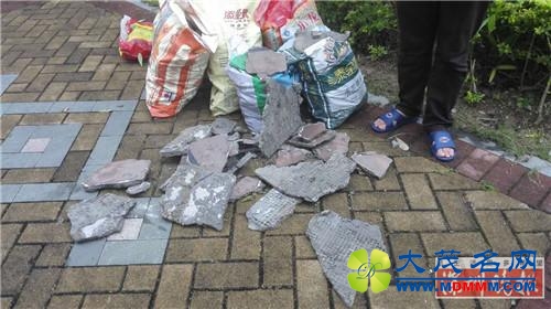深圳一小区52户漏水 手一碰墙就喷水