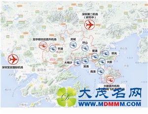 深圳筹建3个新机场 港媒忧会让周边更多机场利用不足