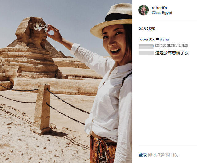 陈赫前妻疑交外籍新欢 甜蜜共游埃及