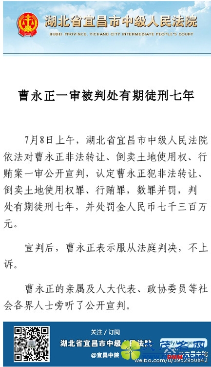 周永康“最信任的人”一审被判7年罚金7300万