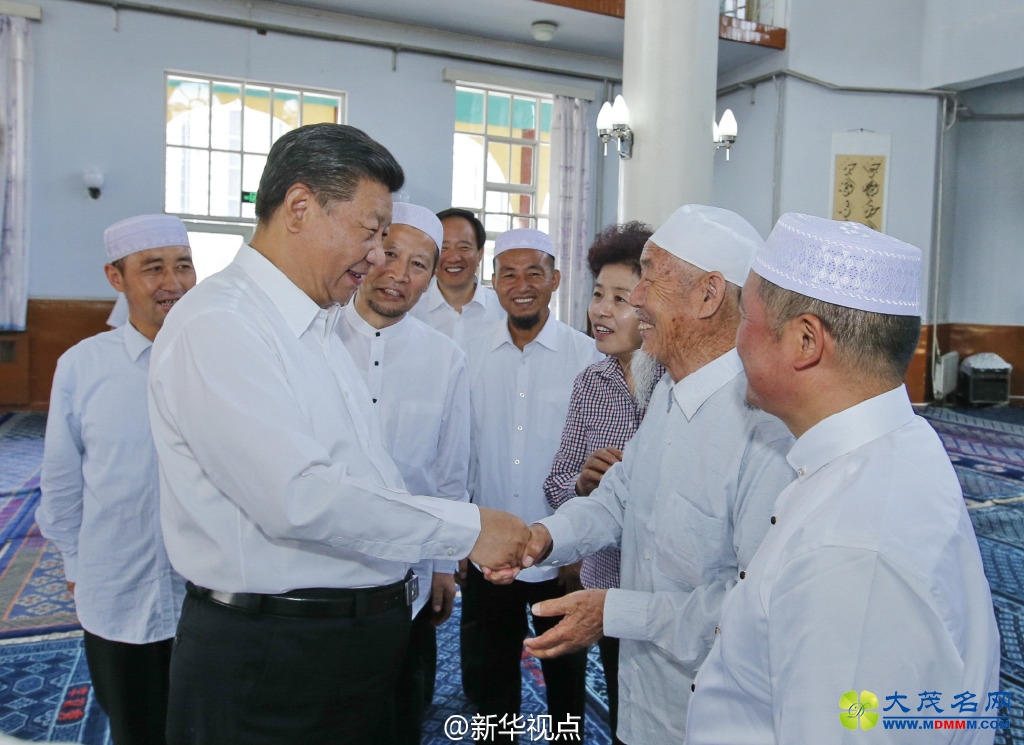 习近平参观银川清真寺：望继续发扬爱国爱教传统(图)