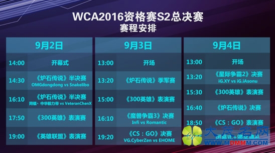 WCA2016资格赛S2总决赛赛程:9月2日-4日上演
