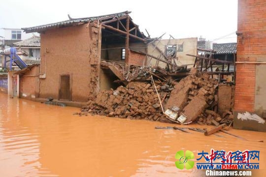 云南发生强降雨洪涝灾害 已致3人死亡1人受伤