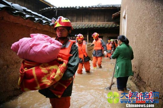 云南发生强降雨洪涝灾害 已致3人死亡1人受伤